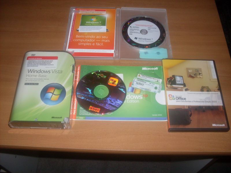 Sistemas Operacionais Windows XP, Windows Vista e Office Original R$ 50,00 (Cada)