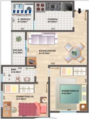 Apartamento Guarulhos Residencial Colinas Minha casa minha vida