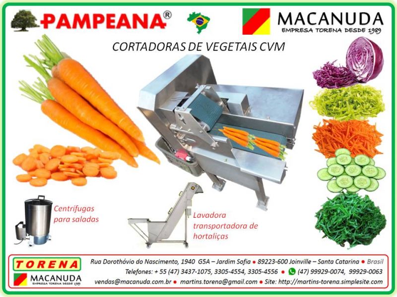 Pampeana Macanuda a máquina Industrial de fatiar hortaliças