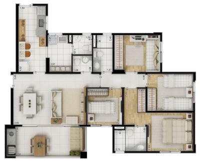 VENDO APTO. DE 100 M² NO JARDINS DA BARRA