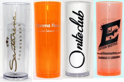 Copos de acrilico long drink 330ml - personalizados