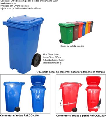 Contentores para condomínios Sapiranga, lixeiras comercial 
