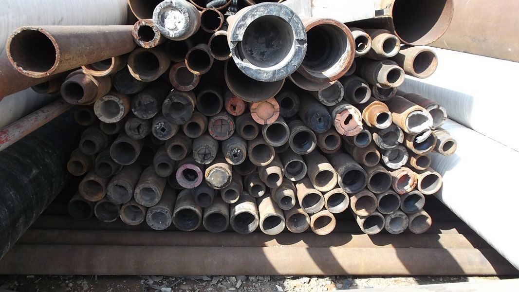 24 ton de tubos de aço de 6” Sch 120, 6 5-8 x 0,5 pol