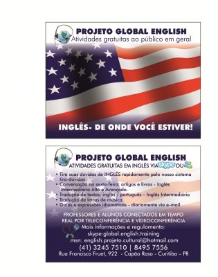 Atividades Gratuitas em inglês abertas ao público Brasileiro.