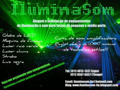 IluminaSom - Iluminação e som para sua festa!