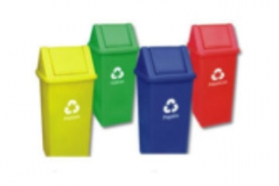 Lixeira com Tampa Basculante Vai e Vem