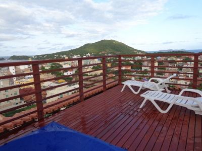 bombinhas apartamentos aluguel temporada 6 a 18 pessoas vista panoramica