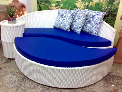 móveis artesanais de aluminio com fibra sintetica