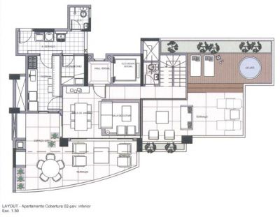 Vendo COBERTURA no PAULISTA HOME RESORT / 190m² 