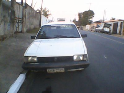 santana quantum 1986 branca c dir hidráulica