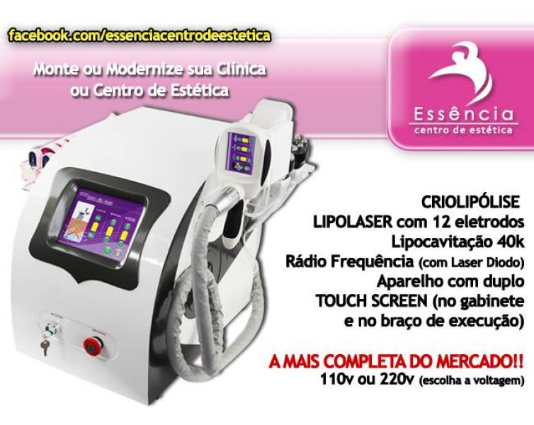 Lipocavitacao radio frequencia facial corporal endermo laser diodo criolipolise lipo laser