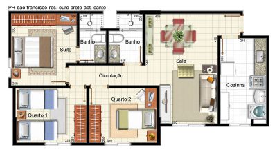 Apto de 3 quartos no Gama