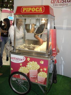 Carrinho de Pipoca e Pipoqueira elétrica para eventos Laura Show Festas