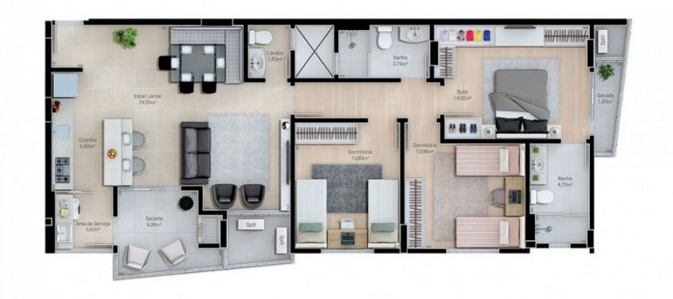 Castellano Centro Içara apartamento a venda