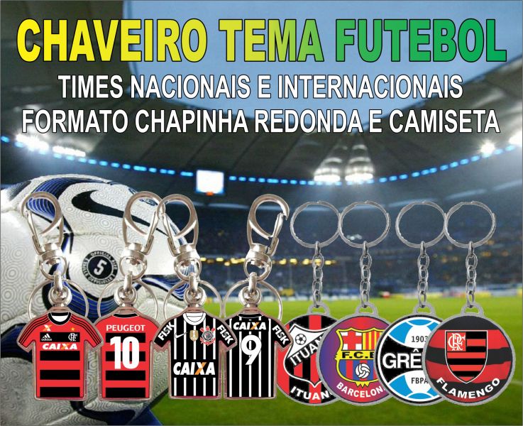 Chaveiros personalizados e temáticos