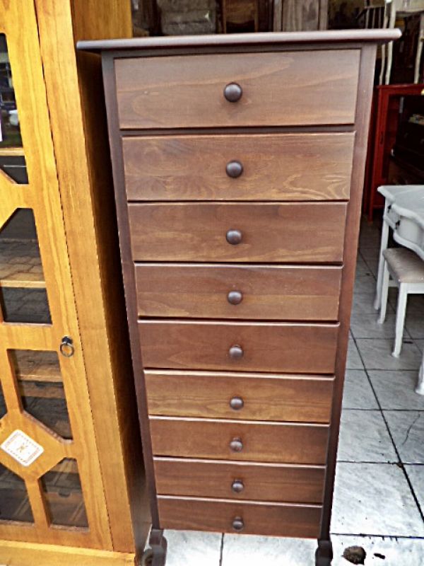 Gaveteiro Jumbo - cor imbuia - 9 gavetas 