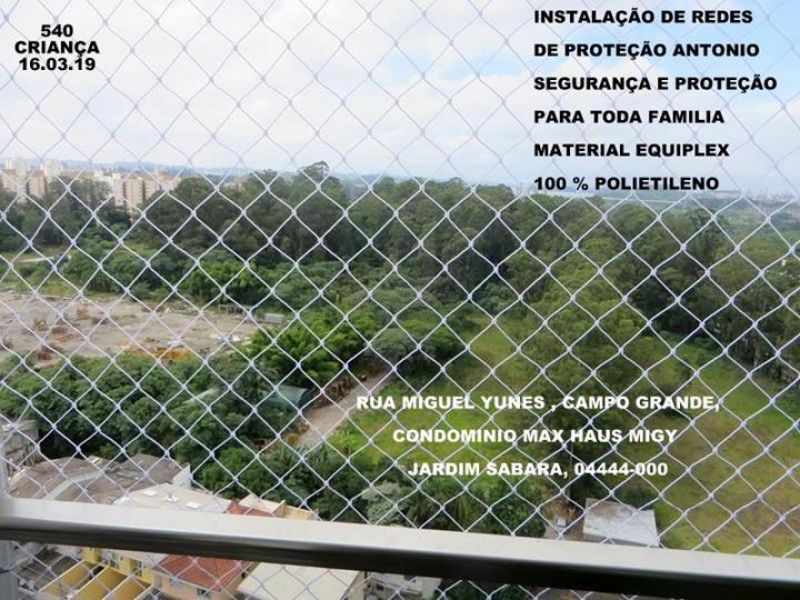 Redes de Proteção no Campão Redondo, (11)   98391-0505 