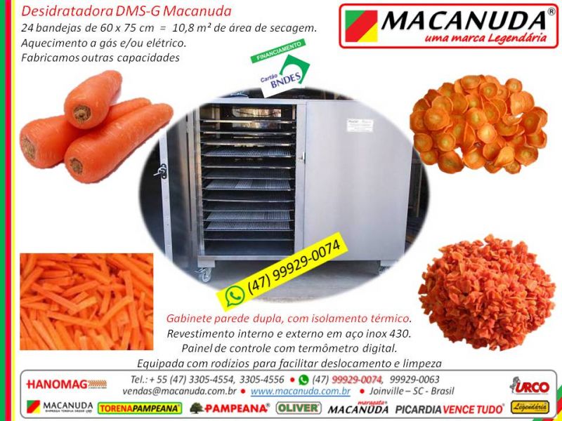 DESIDRATADORA Industrial de Tomate MACANUDA