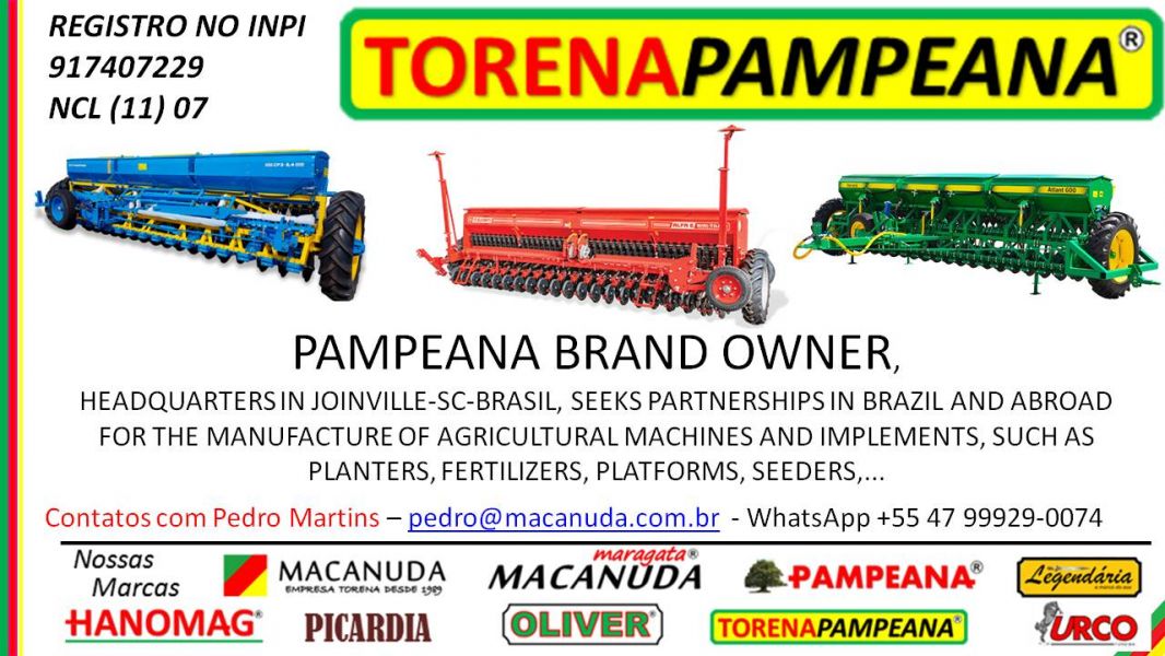 DONA DA MARCA TORENA PAMPEANA Busca Fabricantes de Máquinas Agrícolas