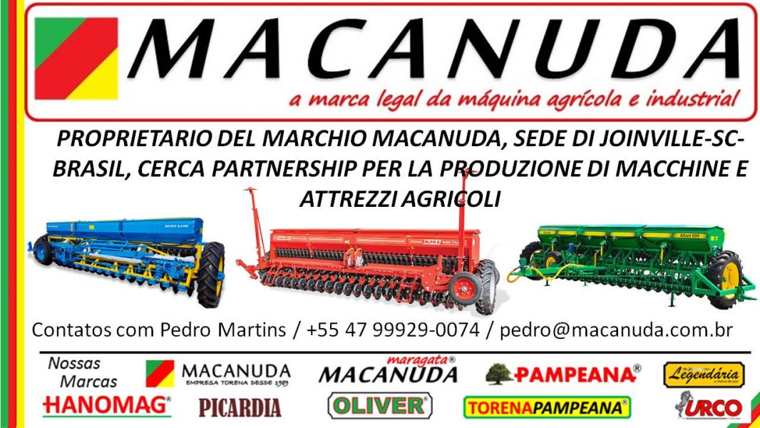 CULTIVADOR AGRÍCOLA MACANUDA, Dona da Marca Busca Parcerias