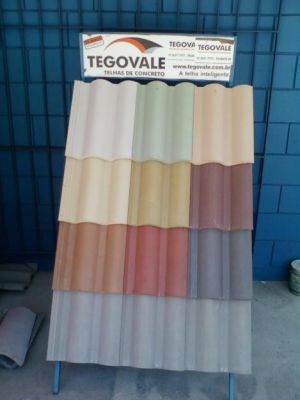 TELHAS DE CONCRETO COLORIDAS 