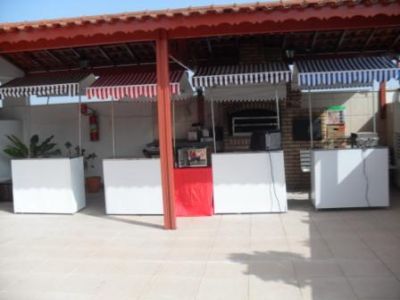 Barraquinhas de alimentação e brinquedos para festas e eventos