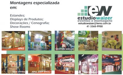 ESTUDIO WAIZER Montagens e Eventos, Stands, Lojas, Arquitetura Promocional.