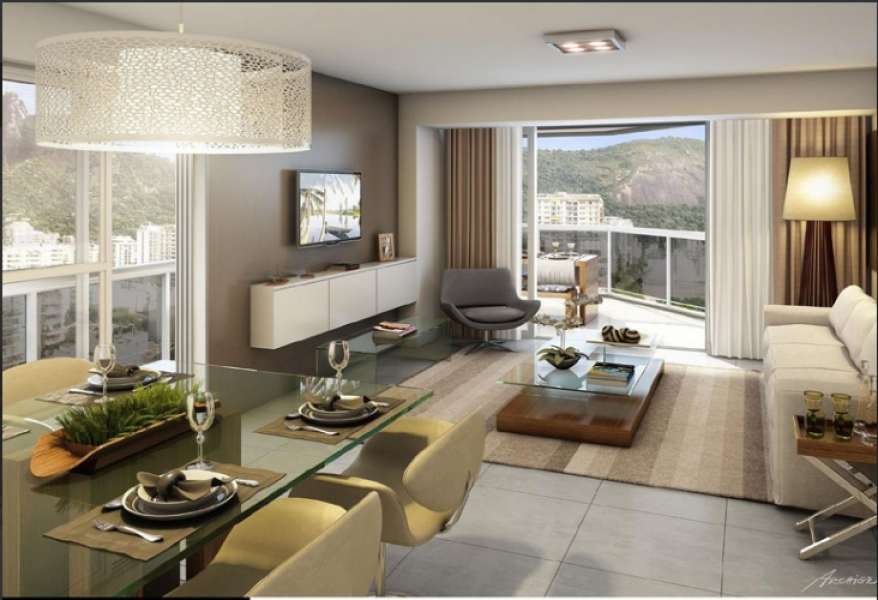 Concept Botafogo 3 e 2 Quartos com Garden