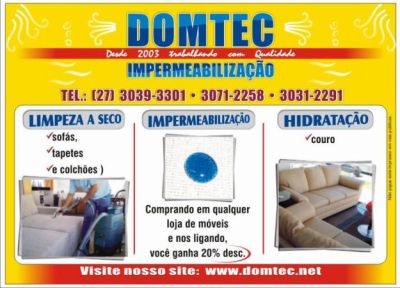 LIMPEZA A SECO E IMPERMEABILIZAÇÃO DE ESTOFADOS 
