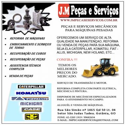 REFORMA E PEÇAS PARA TRATORES E MÁQUINAS PESADAS