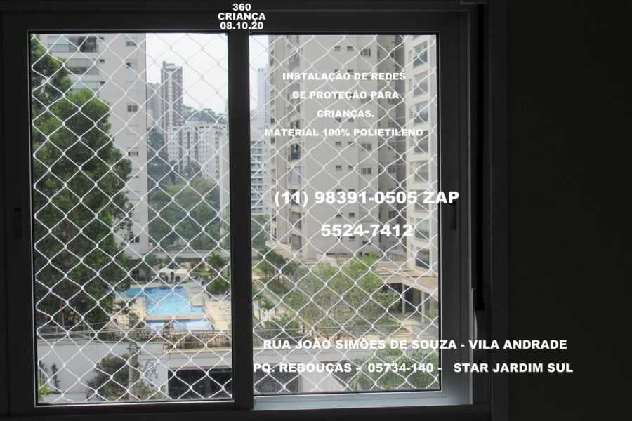 Telas de Proteção na Vila Andrade, (11) 98391-0505, zap 