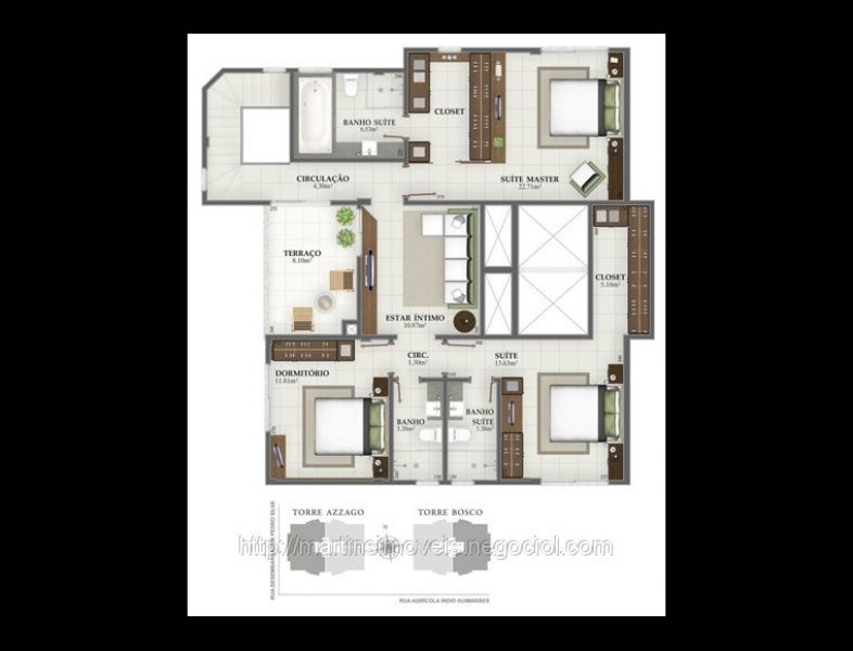 Veronese Comerciário Criciúma apartamento a venda