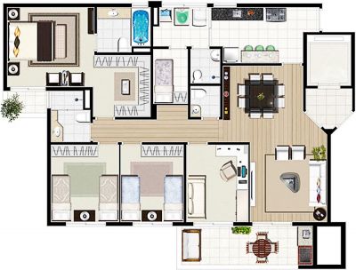 APARTAMENTO - 116 e 125 mts² - SANTO ANDRÉ / BAIRRO BELA VISTA