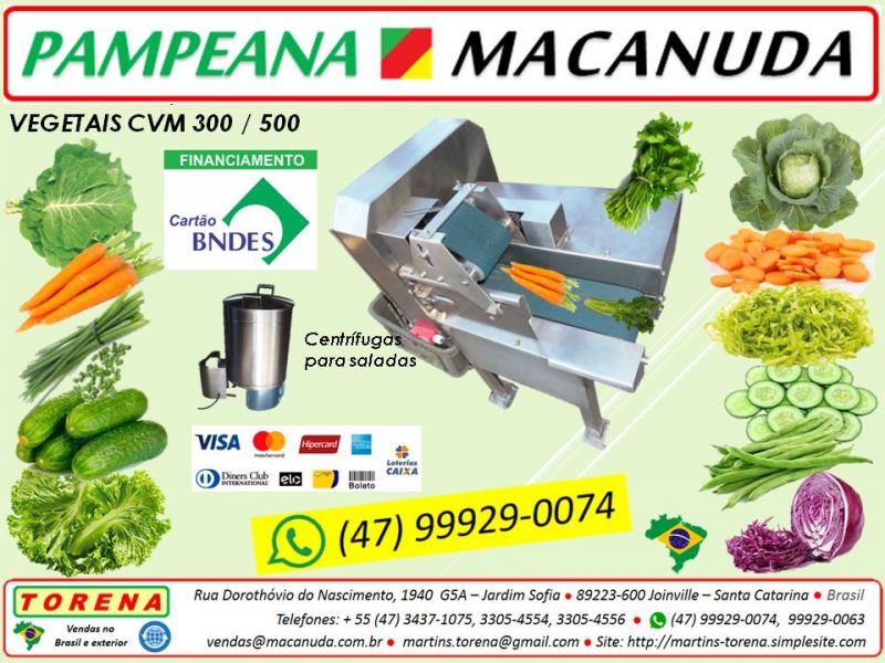 Pampeana Macanuda a máquina Industrial de cortar couve