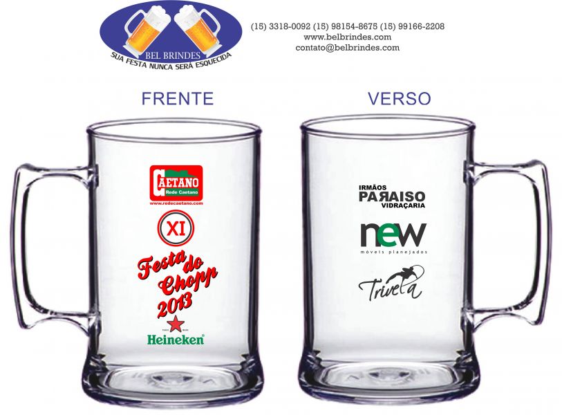 Copos Long Drink e Canecas em Sorocaba