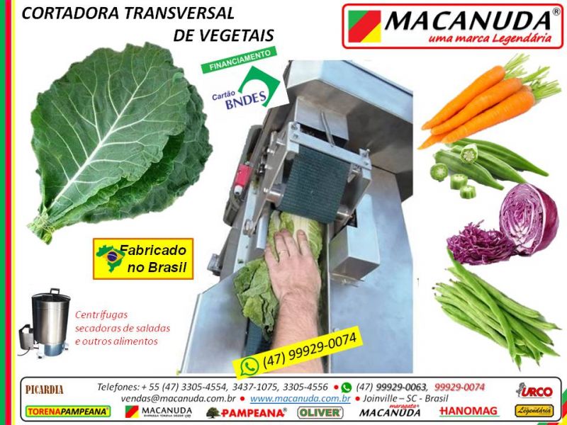Pra Couve Cortada Máquina Industrial Marca MACANUDA