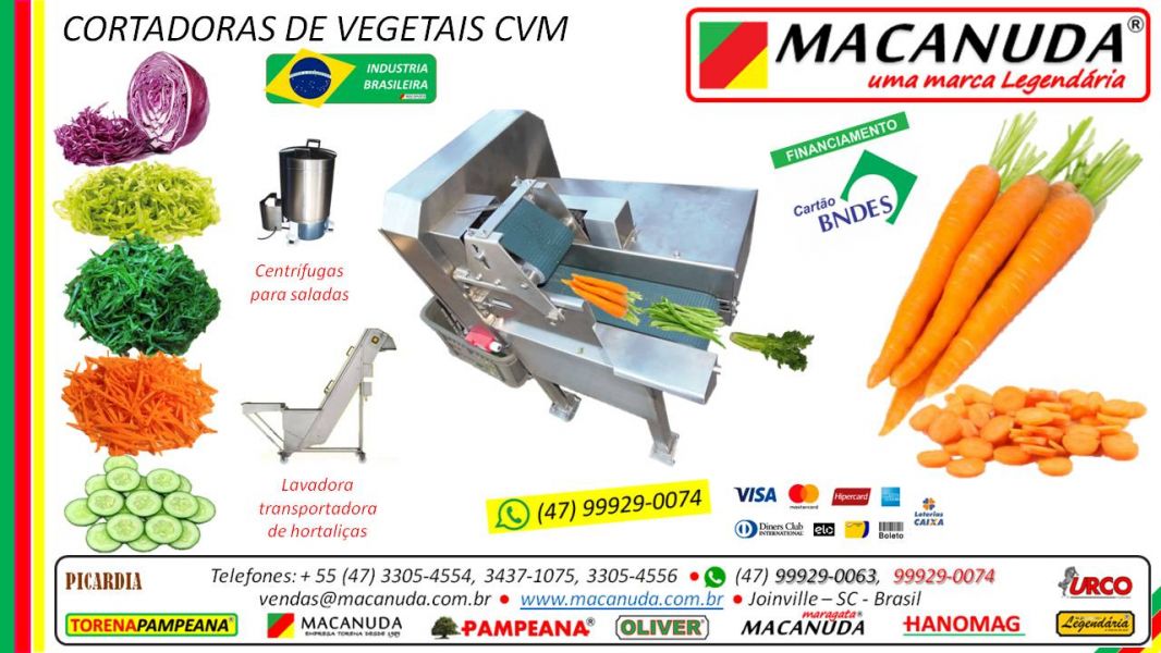 Cortar couve fininha máquina profissional marca MACANUDA