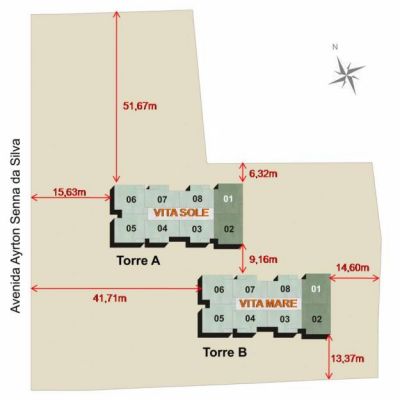 Melhor preço! Vita Praia Clube - Piedade - 75m2 Nascente! 2 vagas de GARAGEM! — Jaboatão dos Guarara
