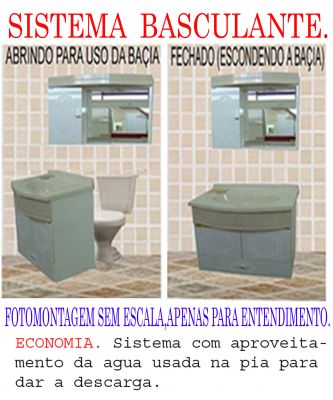Gabinetes especiais para banheiros