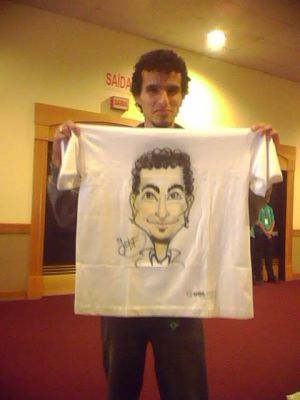 camisas grafitadas e caricaturas para eventos