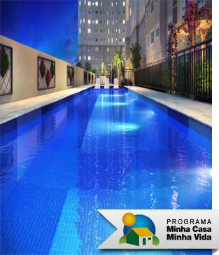 Condomínio com piscina, apto 14 minha casa minha vida Fatto Reserva Vila Rio.