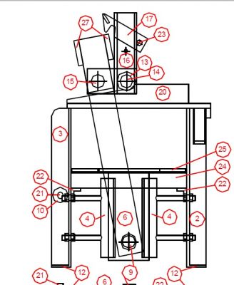 Desenho Técnico para fabricação de máquina portátil de Tijolo Ecológico