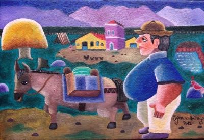 IGNACIO DA NEGA ARTISTA NAIF COM AJUR SP PARA VENDA DAS OBRAS 