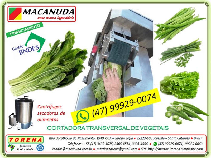 Cortador Industrial de Cheiro Verde com Regulagem de Espessura