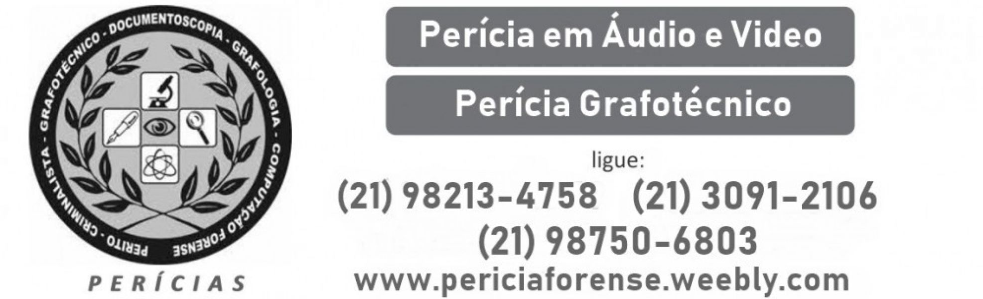 Perito Cristiano Santoro, Documentoscopia/Grafotécnico, Áudio, Vídeo, Acidentes de Trânsito, Balísti