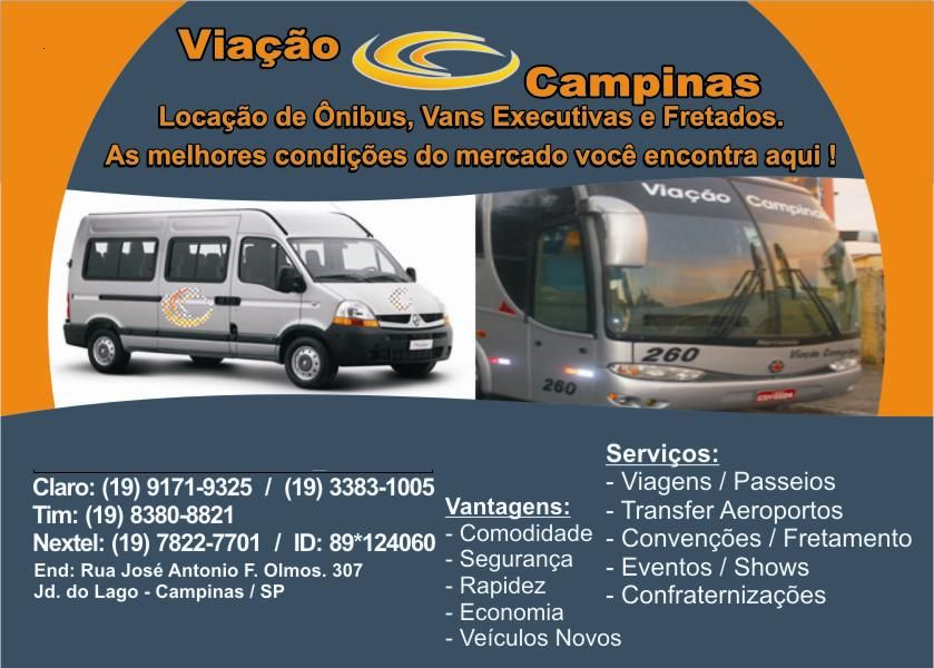 Aluguel de Van Campinas