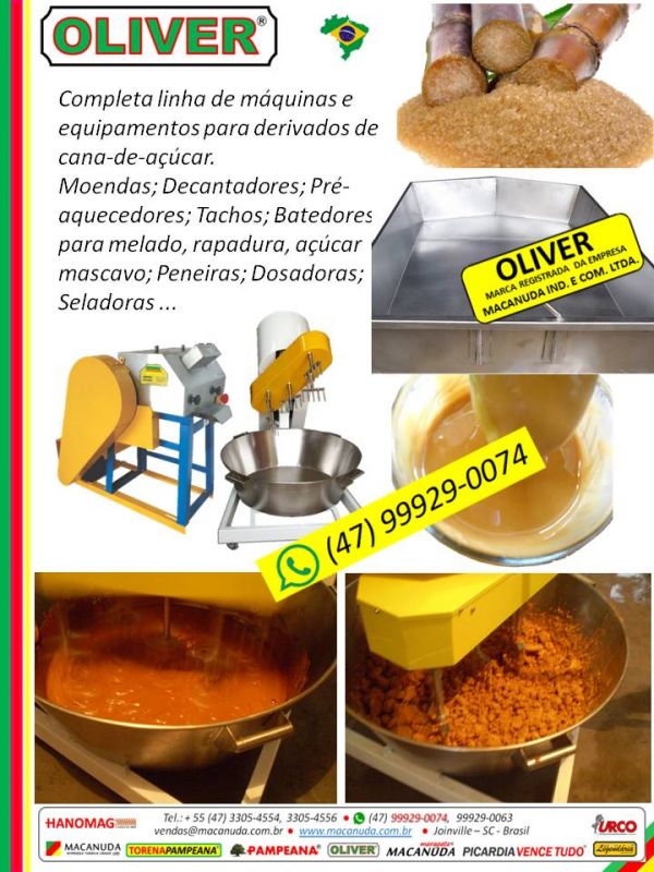 Açúcar Mascavo Máquinas de Bater OLIVER by MACANUDA