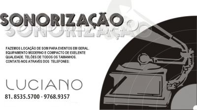 ALUGUEL DE SOM E TELÕES - RECIFE