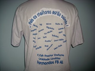 CAMISETAS PARA FORMATURA EM PORTO ALEGRE