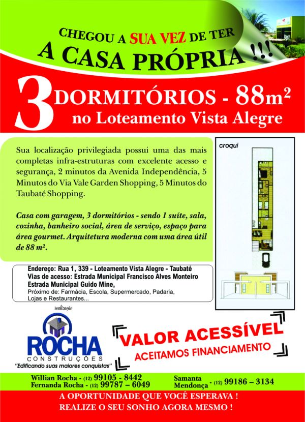 Casa 3 Dormitórios com Suíte - Próximo Independência - 88m²